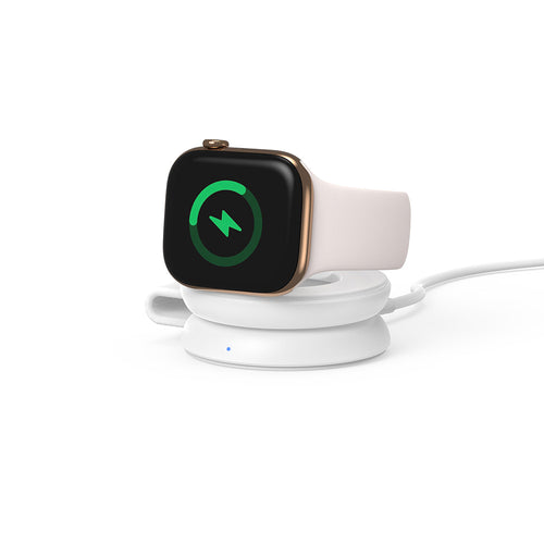 Mazer M-MagPadDuo2 2-in-1 qi2.2 25W Foldable Wireless Charging Pad (White)