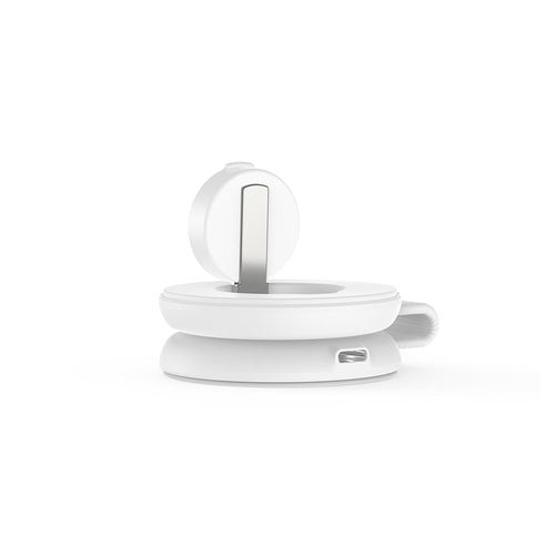 Mazer M-MagPadDuo2 2-in-1 qi2.2 25W Foldable Wireless Charging Pad (White)
