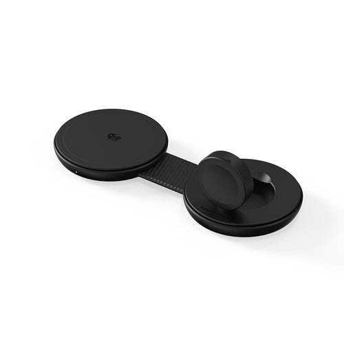 Mazer M-MagPadDuo3-BK 2-in-1 qi2.2 25W Samsung Foldable Wireless Charging Pad