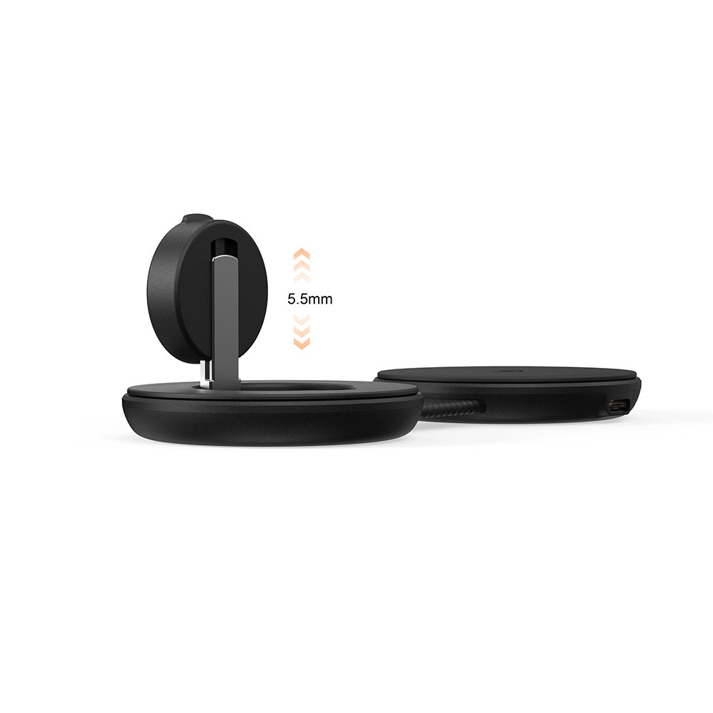 Mazer M-MagPadDuo3-BK 2-in-1 qi2.2 25W Samsung Foldable Wireless Charging Pad