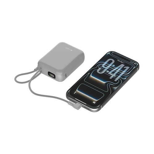 Mazer M-PC35CC PowerCharge Nano 10000mAh PD35W C-Cable Power Bank (CCC Certified) - Grey