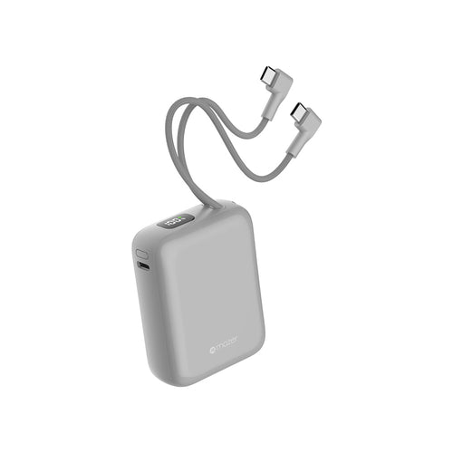 Mazer M-PC35CC PowerCharge Nano 10000mAh PD35W C-Cable Power Bank (CCC Certified) - Grey