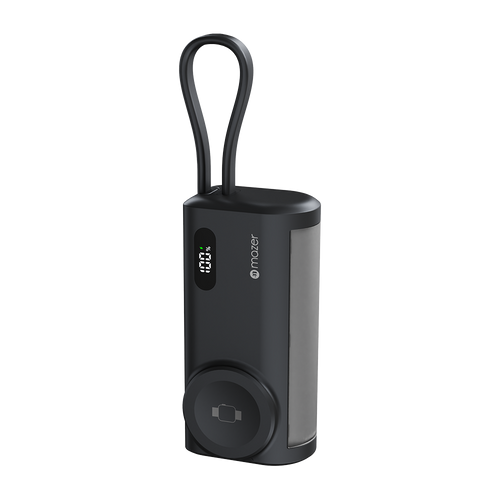 Mazer M-PC5.0W PowerCharge Pocket 2 5,000 mAh PD20W with Apple Watch Charger PB (CCC Certified) - Black Grey