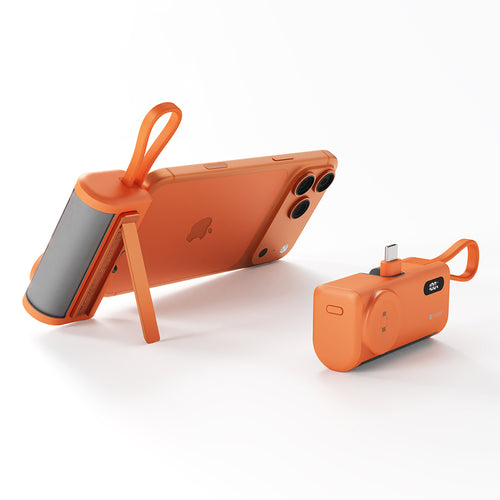 Mazer M-PC5.0W PowerCharge Pocket 2 5,000 mAh PD20W with Apple Watch Charger PB (CCC Certified) - Cosmic Orange
