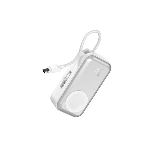 Mazer M-Pocket5.0W-WH PowerCharge Pocket2 5000mAh PD20W Power Bank (White)