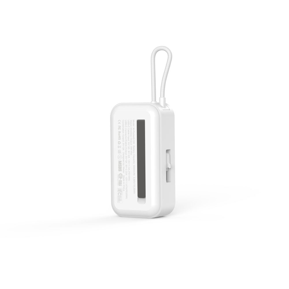 Mazer M-Pocket5.0W-WH PowerCharge Pocket2 5000mAh PD20W Power Bank (White)