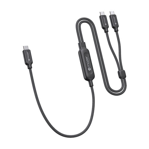 Mazer M-Scorpion-C140-BK InfiniteLink Scorpion Dual USB-C PD140W Fast Charge Cable 1.25M - Black