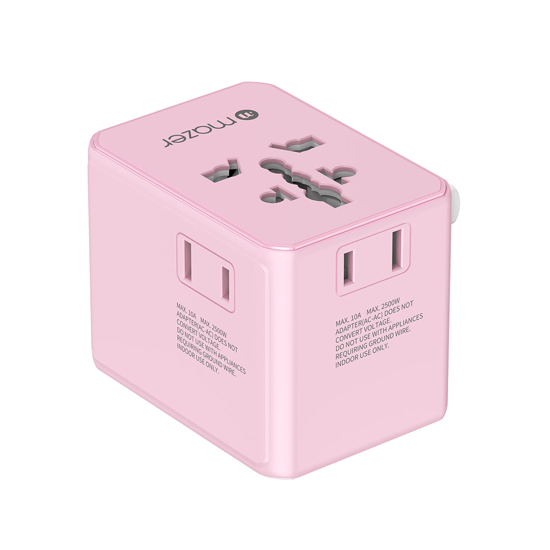 Mazer M-TC270 InfiniteTravel PD70W 3C2A Travel Adapter - Pink