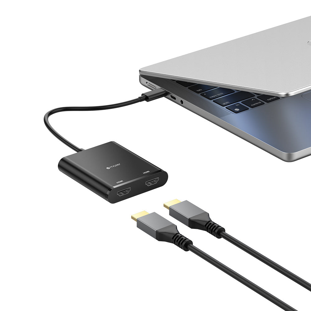 Mazer M-UC40 USB-C to 2 Dual HDMI Adapter MST Extended 2 Monitors 4K/60Hz