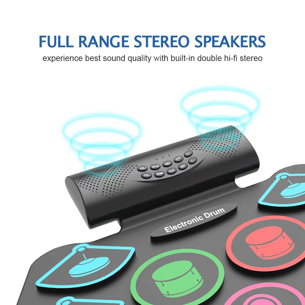 BOS MD862MC Built-in Dual Speaker Portable Silicone Electronic Drum