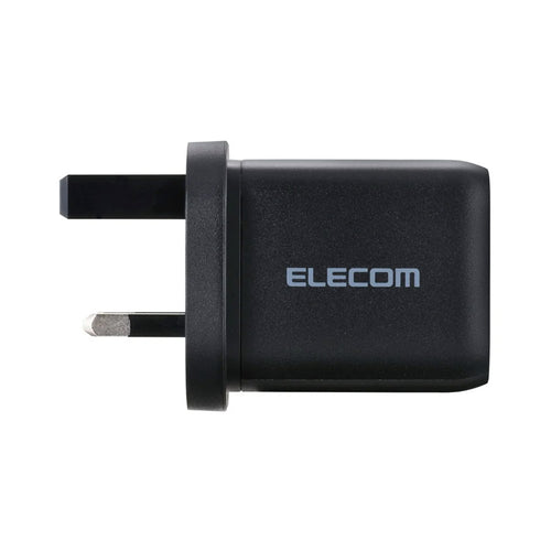 Elecom MPA-ACAS02BFBK 3-Port Wall Charger 65W (C2A1)