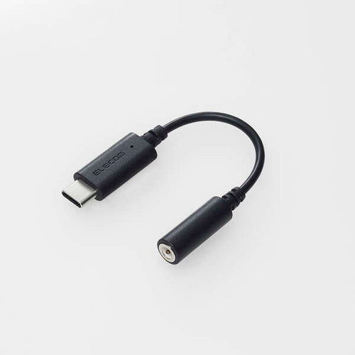 Elecom MPA-C35DBK2 Type C Conversion 3.5MM Mini Jack DAC Black