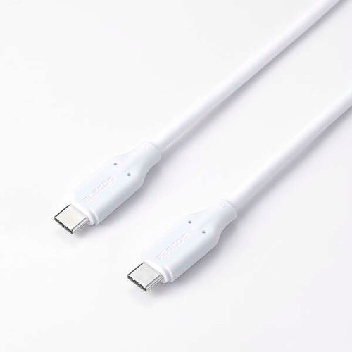 Elecom MPA-CC5PTSS10WH Thermal Protection USB C-C Cable 100W 1M