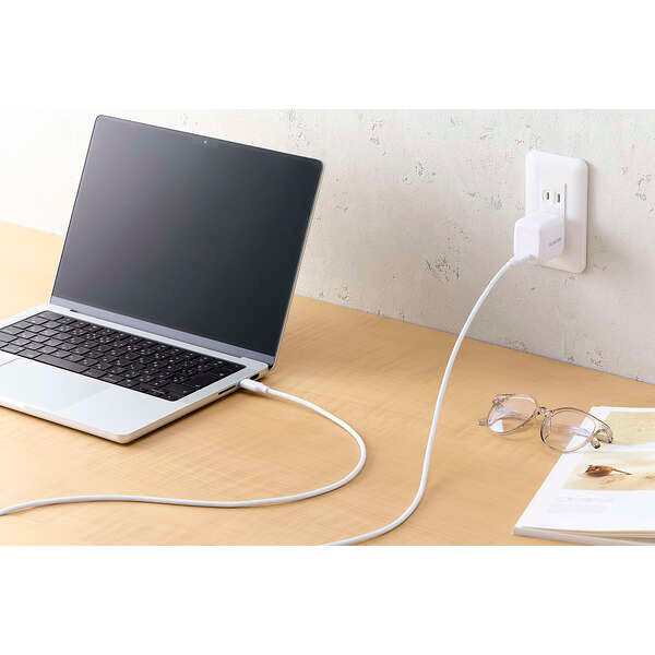 Elecom MPA-CC5PTSS10WH Thermal Protection USB C-C Cable 100W 1M