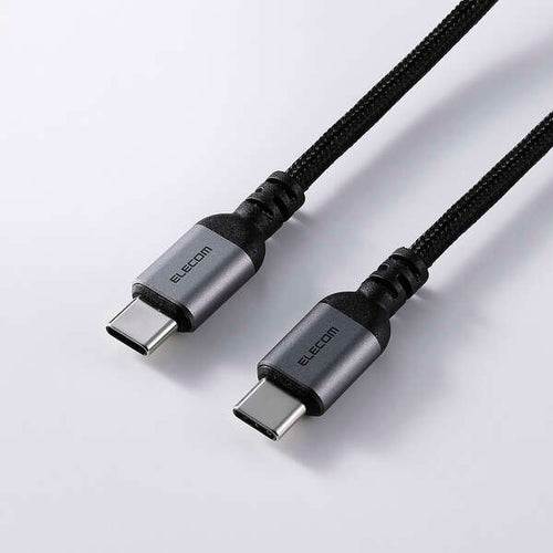 Elecom MPA-CCASAN10BK USB C-C Cable 100W 1M - Black