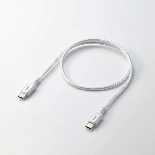 Elecom MPA-CCASAN05WH USB C-C Cable 100W 0.5M - White