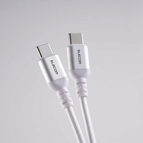 Elecom MPA-CCASAN20WH USB C-C Cable 100W 2M - White