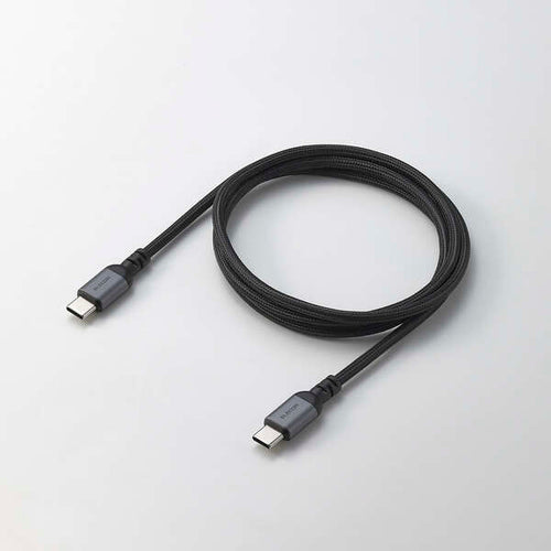 Elecom MPA-CCASAN10BK USB C-C Cable 100W 1M - Black