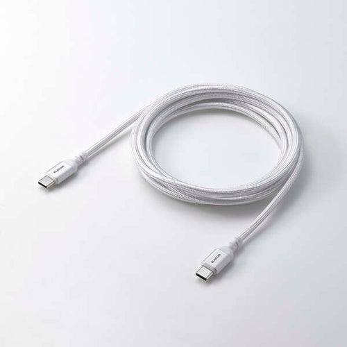 Elecom MPA-CCASAN20WH USB C-C Cable 100W 2M - White