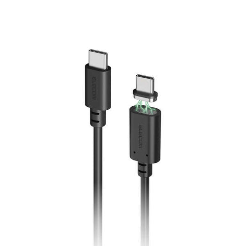 Elecom MPA-CCMA20BK Pitatto Magnetic USB C-C Cable 60W 2M