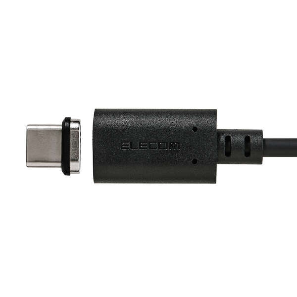 Elecom MPA-CCMA20BK Pitatto Magnetic USB C-C Cable 60W 2M