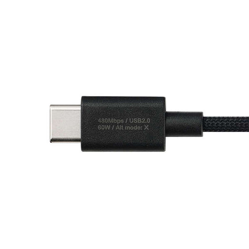 Elecom MPA-CCMW10BK Snap-to-Connector USB C-C Cable 60W 1M (Black)
