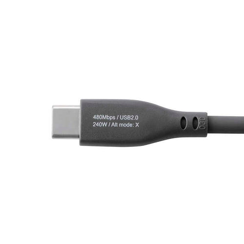 Elecom MPA-CCPESS10GY USB C-C Cable 240W 1M Grey