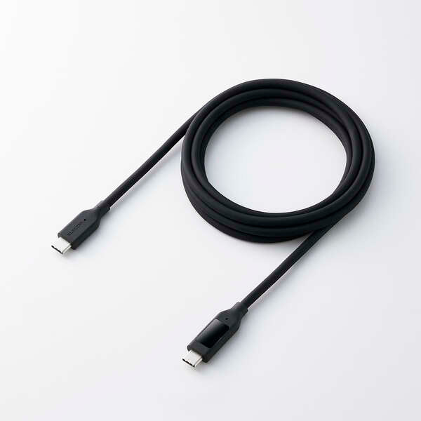 Elecom MPA-CCW20BK USB C-C Cable 240W 2M Power Display