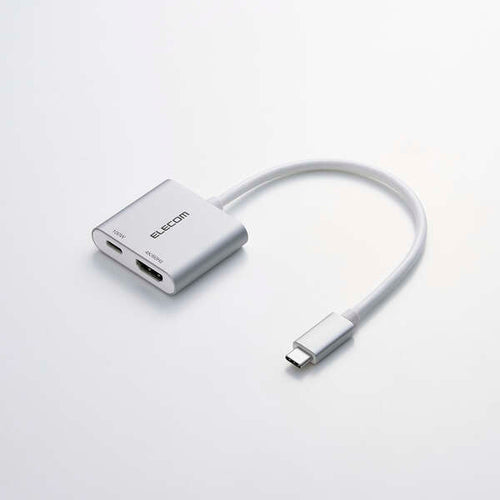 Elecom MPA-CHDMI100SV USB C-HDMI Port 4K60Hz PD100W (Silver)