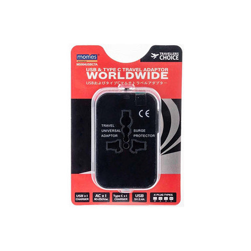 Morries MS004USBCTA 5V 2.4A 1A1C Travel Adaptor