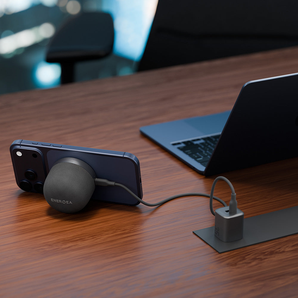 Energea MagAudio Go Plus Qi Portable Magsafe Speaker with Lanyard