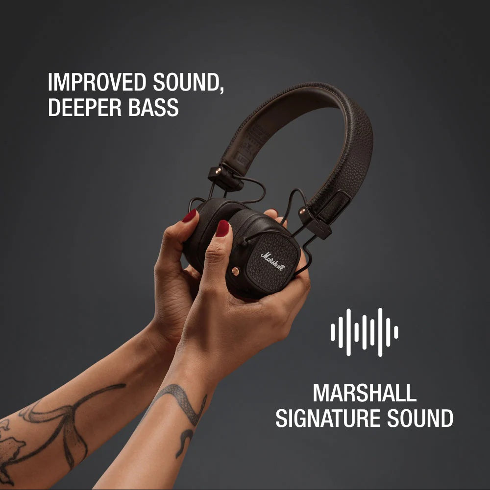 Marshall Major V BT Headphones Brown