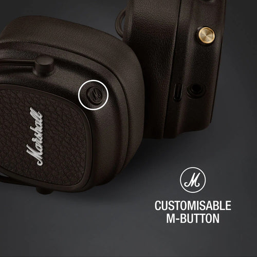 Marshall Major V BT Headphones Brown