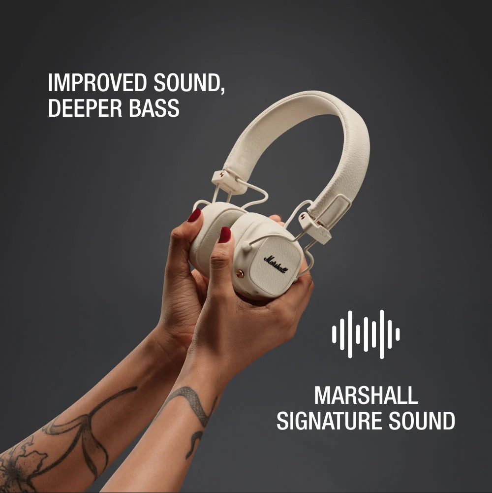 Marshall Major V BT Headphones Cream