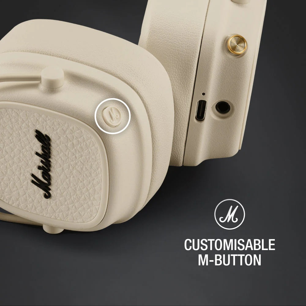 Marshall Major V BT Headphones Cream