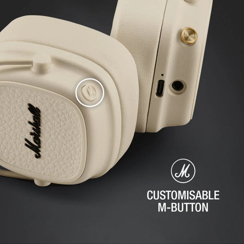 Marshall Major V BT Headphones Cream