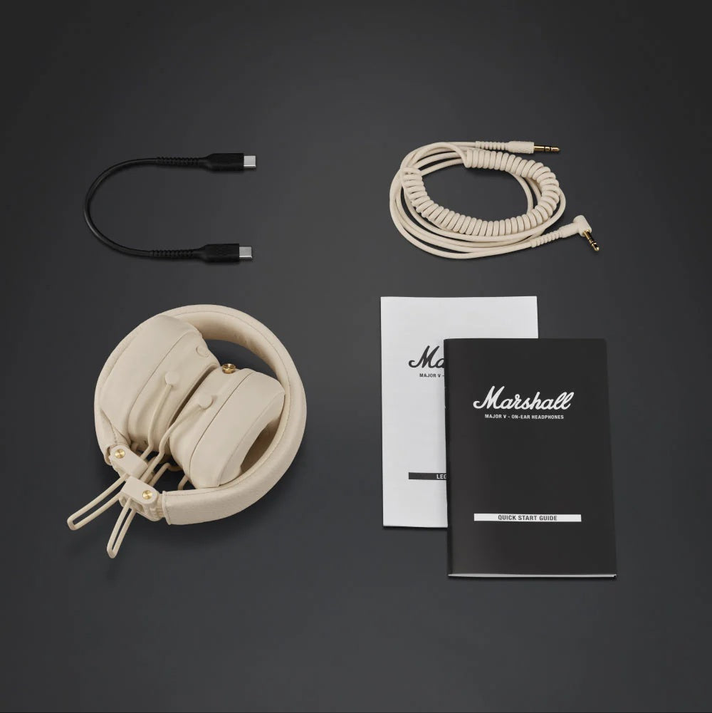 Marshall Major V BT Headphones Cream