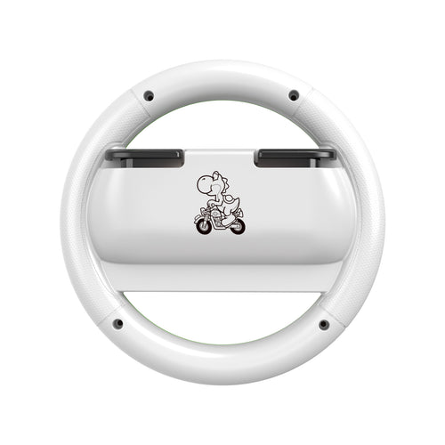 HORI Mario Kart Racing Wheel Attachment for Nintendo S2-Yoshi