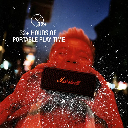 Marshall Emberton III Portable Bluetooth Speaker (Black & Brass)