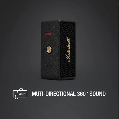 Marshall Emberton III Portable Bluetooth Speaker (Black & Brass)
