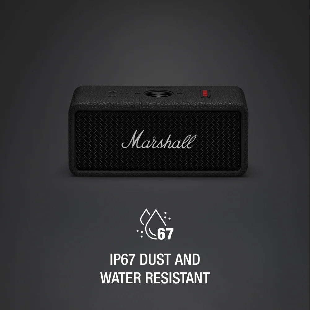 Marshall Emberton III Portable Bluetooth Speakers (Black & Silver)