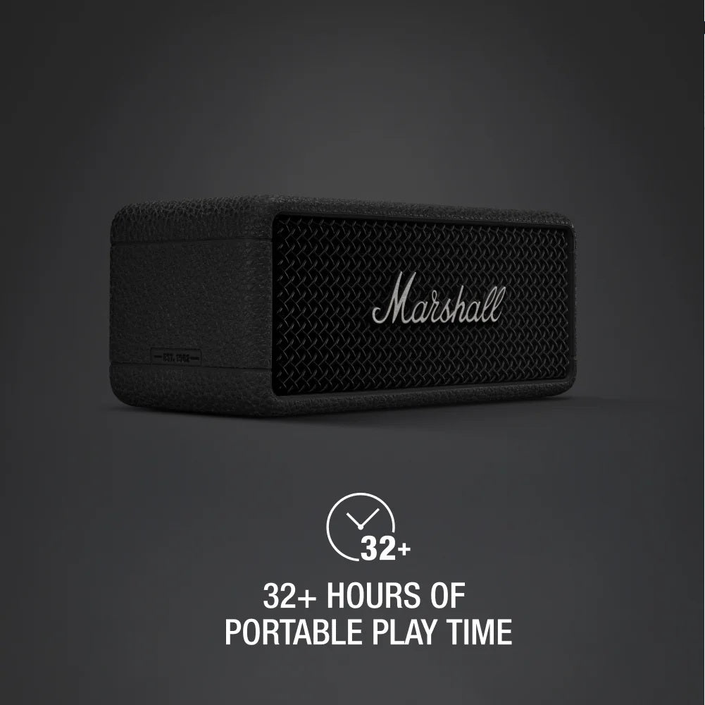 Marshall Emberton III Portable Bluetooth Speakers (Black & Silver)
