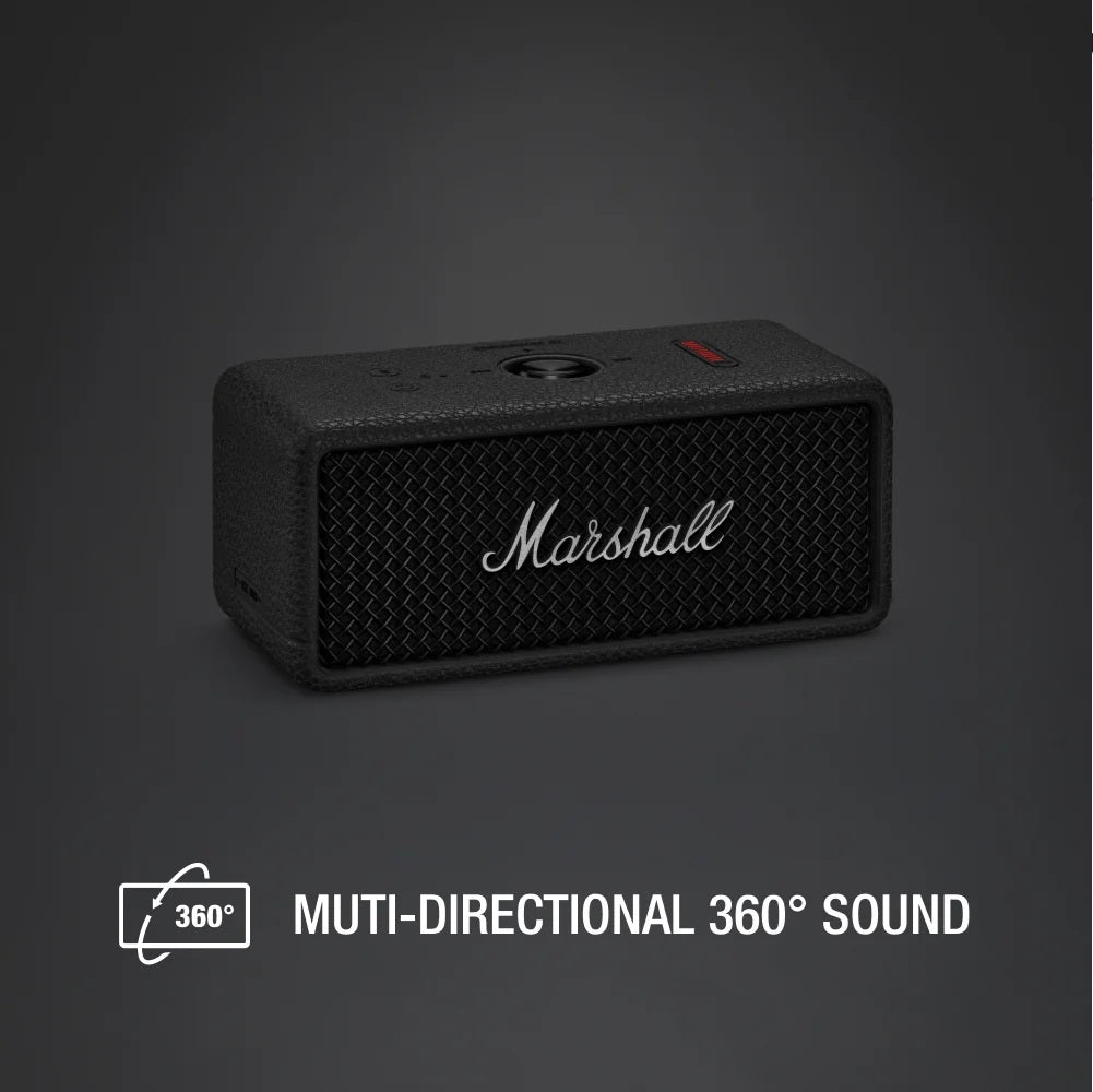 Marshall Emberton III Portable Bluetooth Speakers (Black & Silver)