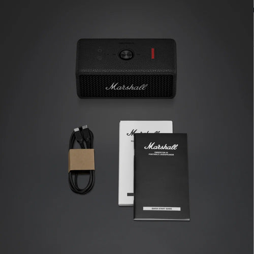 Marshall Emberton III Portable Bluetooth Speakers (Black & Silver)