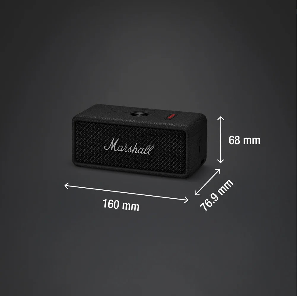 Marshall Emberton III Portable Bluetooth Speakers (Black & Silver)