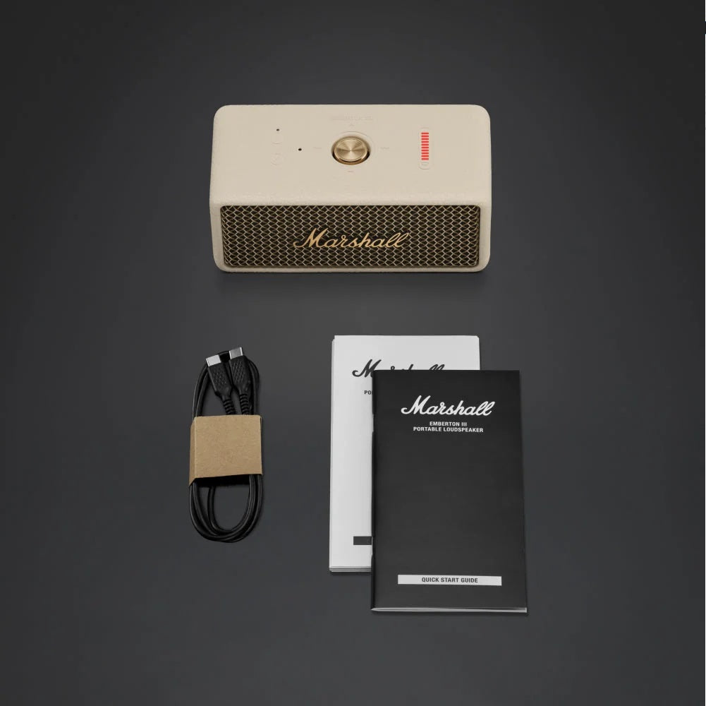 Marshall Emberton III Portable Bluetooth Speaker (Cream)
