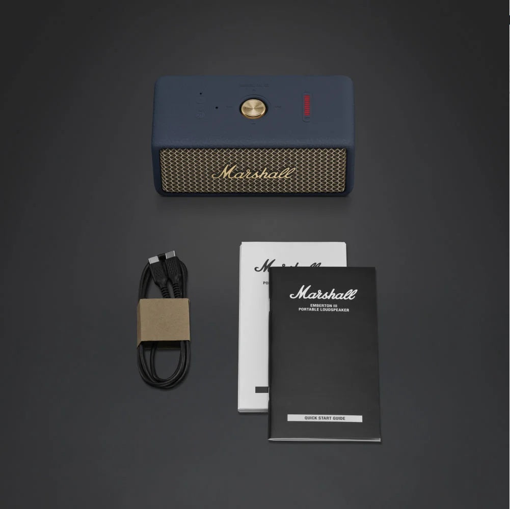 Marshall Emberton III Portable Bluetooth Speaker (Midnight Blue)