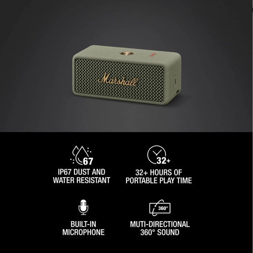 Marshall Emberton III Portable Bluetooth Speaker (Sage Green)