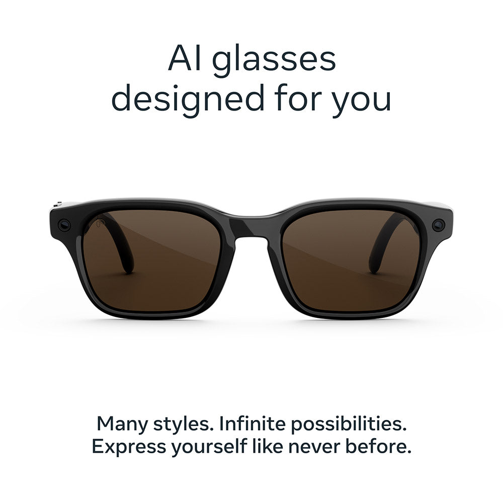 Meta Adventurer Standard Classic Black Brown Lenses
