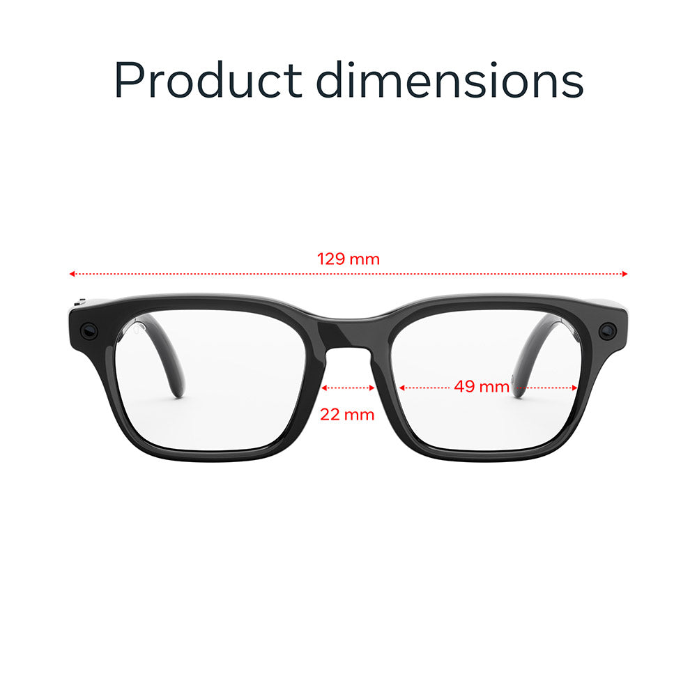 Meta Adventurer Standard Classic Black Clear Lenses